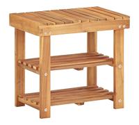 vidaXL Solid Acacia Wood Shoe Storage Rack Cabinet Shelf Organiser Holder