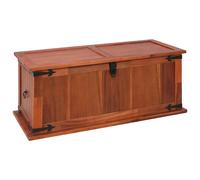 vidaXL Solid Acacia Wood Storage Chest 90x45x40cm Cabinet Trunk Organiser Box