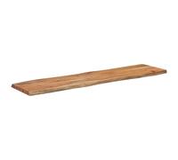 Solid Acacia Wood Table Top 160x40x2.5 cm Natural Finish Reclaimed Edge - Rustic Dining Kitchen Living Room Office Furniture Home Decor Eco-Friendly Design