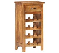 Solid Acacia Wood Wine Cabinet 40x30x80cm Bottle Rack Holder Sideboard vidaXL