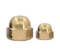 Solid Acorn Cap Nut, Acorn Cap Nuts M3-M12 Multicolor Pack Of 2-20pcs(Brass,M8 5pcs)