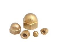 Solid Acorn Cap Nut, Brass Cap Hex Acorn Nuts M3-M20(M18 1pcs)