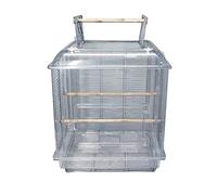 Solid Acrylic Bird Cage Pet Products Flight Cage Small Bird Breeding Birdcages Clear Bird House Carrier for Multiple Small Birds (A)