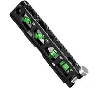 Solid Aluminium Magnetic Level Tool V-Groove 3 Vials Strong