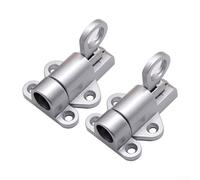 Solid Aluminum Sliding Bolt Lock for Cabinet Gate(silver)