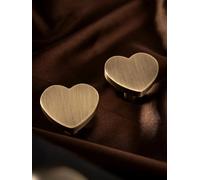 Solid Antique Brass Brushed Handle Animal Design Bear/Heart/Star Children's Room Drawer Knob Dresser Kitchen Cabinet Pulls(Love)