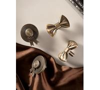 Solid Antique Brass Brushed Handle Creative Design Tie/Medal Children's Room Drawer Knob Dresser Furniture Kitchen Cabinet Pulls(Tie)