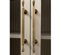 Solid Antique Brass Cupboard Handle Minimalist Furniture Drawer Knobs Hardware Kitchen Cabinet Bronze Retro Pulls(Pitch-row-96mm)