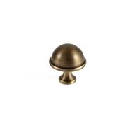 Solid Antique Brass Cupboard Handle Minimalist Furniture Drawer Knobs Hardware Kitchen Cabinet Bronze Retro Pulls(Knob-29mm)