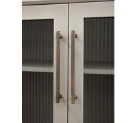Solid Antique Brass Diamond-Cut Cross Knurl Pattern Bronze Cabinet Handles Wardrobe Pull T-bar Knobs Pitch 320mm Long Available(Pitch-Row-192mm)
