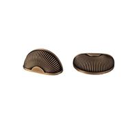 Solid Antique Brass Handle Ribbed Kitchen Cabinet Pull Wardrobe Single Hole Drawer Knob Furniture Dresser Handles(5531-HGT)