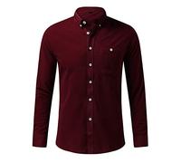 Solid Autumn Men's Top Casual Corduroy and Shirt Fashion Blouse Spring Men Shirts Super Scrub