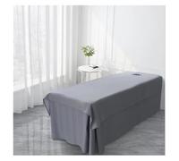 Solid Bed Sheet for Beauty Salon, Massage Table Cover, SPA, with/No Hole, King, Queen Size for Spa Beauty Salon(Dark Gray,90x200cm no Hole)