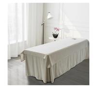 Solid Bed Sheet for Beauty Salon, Massage Table Cover, SPA, with/No Hole, King, Queen Size for Spa Beauty Salon(Light Brown,90x200cm with Hole)