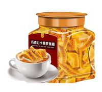 Solid Beverage Caramel Block, 100g/Can, Chocolate Caramel Slice, Baking Supplies, Coffee Milk Tea Special Seasoning Sugar, Baking Seasoning Sugar, Afternoon Tea Dessert (Chocolate caramel,1 Can)