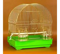 Solid Bird Cage Hanging Bird Cage for Small Parrot Conure Finch Canary Budgie Lovebird Bird Cage, Portable Small Sized Birds Travel Cage for Lovebirds Finches Parrotlet Bird Cage (Green)