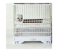 Solid Bird Cage with Cover Plastic Cage Small Birds Hanging Shells Nest Hoose Birdhouse Parrot Cage House Outdoor Cage for Lovebirds Finches Parrotlet Bird Cage (White)