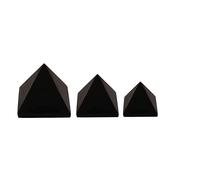 Solid Black Nuummite Pyramid Spiritual Reiki Natural Stone Chakra Crystal Pyramid 3 inches - Blessfull Healing
