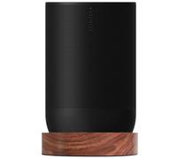 Solid Black Walnut Wood Stand for Sonos Move 2 | with Built-in Cable Management