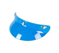 (Solid blue) 3-Snap Helmet Peak Lens Sun Shade Shield Wear Resistant for 3/4 Motorcycle