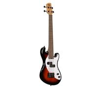 (B-Stock) Kala Solid Body 4-String Fretless U-Bass Tobacco Burst Fretless Electric Bass Guitar with Gig Bag