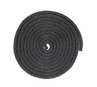 Solid Braid Nylon Rope - 1/4 Inch x 100 Feet - Black