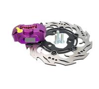 Solid Brake Disc Universal Brake 82mm Caliper 3 Hole 70mm Disk Disc Rotor Set 4 Piston Radial Mounting For Aerox Nitro BWS
