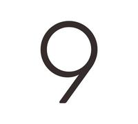 Solid Brass 4-12 Inches 10-30cm Big Number Letter Door House Public Black Gold Floating Signature Outdoor Digits(9,100mm 4inch)