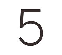 Solid Brass 4-12 Inches 10-30cm Big Number Letter Door House Public Black Gold Floating Signature Outdoor Digits(5,254mm 10inch)
