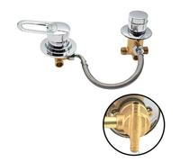 Solid Brass 5Way Split Shower Diverter Valve Cold & Hot Water Mixer Bathroom Faucet Tap for Shower Cabin/Steam Room Thread/Intubation Bathtub Tap