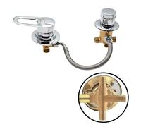 Solid Brass 5Way Split Shower Diverter Valve Cold & Hot Water Mixer Bathroom Faucet Tap for Shower Cabin/Steam Room Thread/Intubation Bathtub Tap