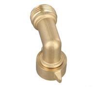 Solid Brass 90 Degree Hose 3/4 Inch Leak for Proof Solid Solid | Solid brass build, 3/4 inch thread, leak- for proof seal, prevents hose kinking, ideal for RV water intake