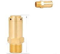 Solid Brass Air Admittance Valve for Solar Tanks(4 Points（180）) | Prevents tank collapse, auto releases negative pressure, sealed water systems, 1/2 inch male thread, compact 6x3x3cm
