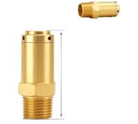 Solid Brass Air Admittance Valve for Solar Tanks(4 Points) | Prevents tank collapse, auto releases negative pressure, sealed water systems, 1/2 inch male thread, compact 6x3x3cm