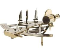 Solid Brass Astrolabe Sextant 10" W/Wooden Box: Nautical Collection