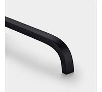 Solid Brass Bar Handles | by Pushka Home | Modern Matte Black Finish | for Cabinets, Cupboards, Wardrobes, Doors, Drawers - PH58 - Hole Centre 448mm