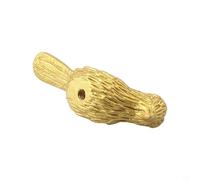 Solid Brass Bird Door Knob and Handle for Cabinet Drawer Cupboard Kitchen Furniture, Gold Color, 62x22mm, and for Durable with Coating, for Easy to Install with Included Screw