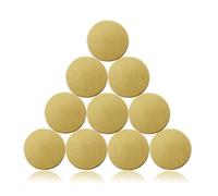 Solid Brass Blank Challenge Coins for Engraving, 10 Pcs Matte Finish 40 mm Brass Coin Blanks for Laser Engraving with Plastic Case - 3mm Thickness Blank Coins for DIY Crafts Gifts