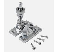 Solid Brass Brighton Sash Window Fastener - Non-Locking, Multiple Finishes (Chrome)
