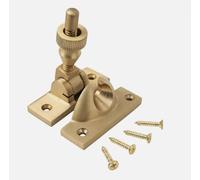 Solid Brass Brighton Sash Window Fastener - Non-Locking, Multiple Finishes (Satin Brass)