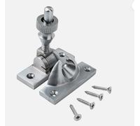 Solid Brass Brighton Sash Window Fastener - Non-Locking, Multiple Finishes (Satin Chrome)