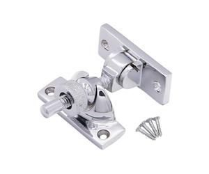 Solid Brass Brighton Victorian Brass/Chrome SASH Screw Down Wedge Window Fastener (Polished Chrome)