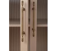 Solid Brass Brushed Antique Brass Pull Kitchen Cabinet Handle Wardrobe Drawer Knob Bronze Handles Furniture Cabinets Accessories(Ptich-row-96mm)