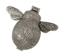 Solid Brass Bumble Bee Door Knocker in A Pewter Finish - Animal Style Antique - AB Hardware