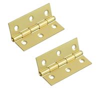 Solid Brass Butt Hinges 75 mm 3 Inch Door Hinges Internal Cupboard Cabinet Hinges Polished Brass Finish Pack of 2