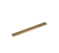 Solid Brass Cabinet Drawer Cabinet Door Handle Comfortable Rounded Edge Lip Pull Extended Length Bronze Color(CH100-AB-160200)