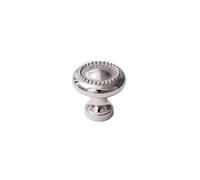 Solid Brass Cabinet Handle Chrome Silver Kitchen Cabinet Pull Wardrobe Dresser Drawer Knob Furniture Hardware Accessories(Knob-30mm)