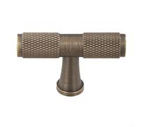 Solid Brass Cabinet Knobs for Kitchen & Bedroom Furniture - Antique Bronze Drawer and Door Handles with 50mm to 320mm Hole Spacing, 12mm Diameter,(Single hole)