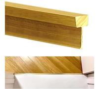 Solid Brass Carpet to Tile Transition Strip - Durable and Stylish Floor Edge Protector for Seamless Flooring Transition(W5xH20mm(0.2"x0.79"))