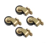 Solid Brass Castor Wheels 26mm Heavy Duty Gold